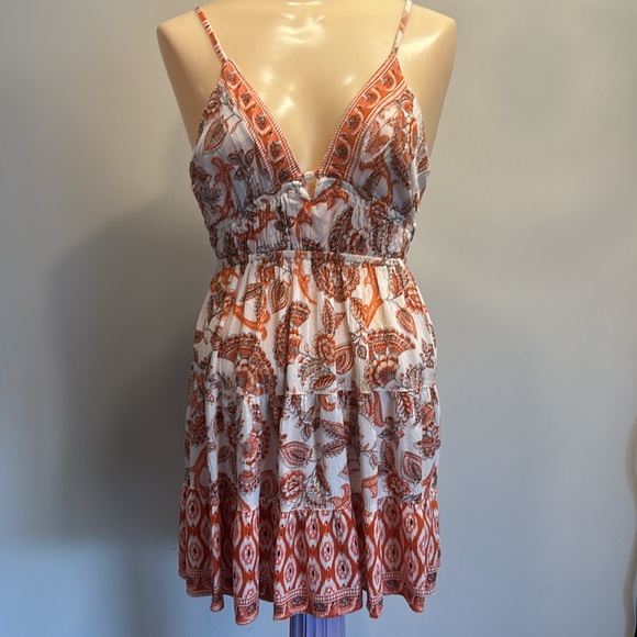Orange and white sundress - Picture 2 of 6